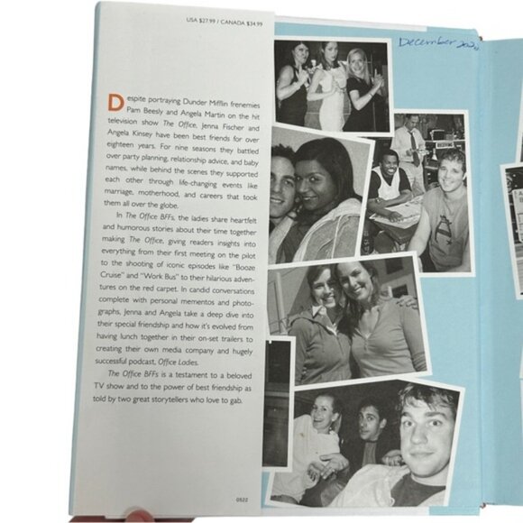 The Office BFFS Large Hardcover Book 2022 Jenna Fischer Angela Kinsey TV Show - Picture 8 of 8